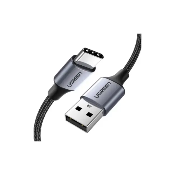 Дата кабель USB 2.0 AM to USB-C 0.5m 3A US288 black Ugreen (60125)