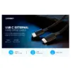Дата кабель USB-C 3.1 to Micro USB 3.0 1.0m 3A US312 black Ugreen (20103)