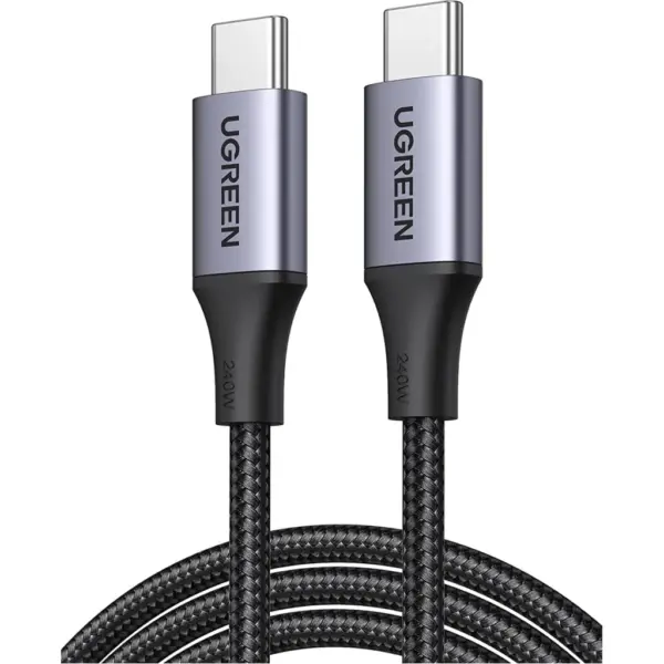 Дата кабель USB-C to USB-C 1.0m 240W US535 space gray Ugreen (15311)