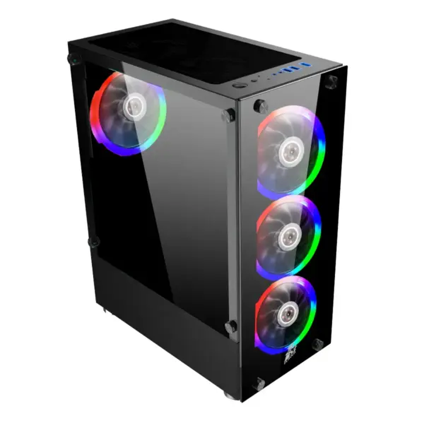 Корпус для ПК 1stPlayer V2-A-BK-4F1