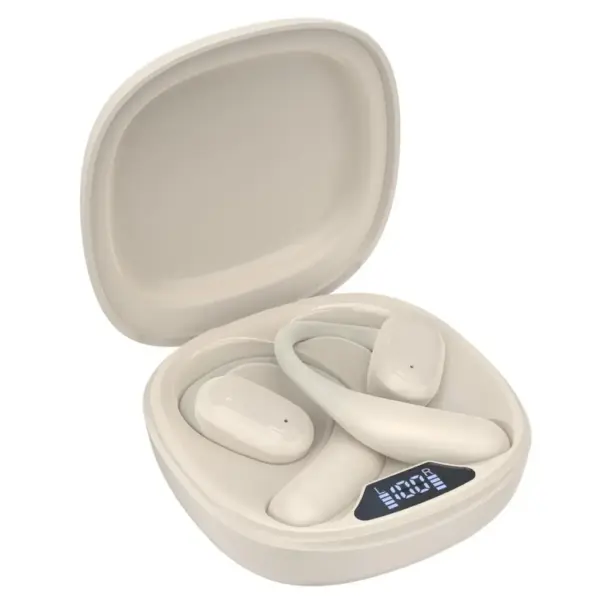 Навушники Choetech Open-ear з LED дисплеєм Beige (BH-T25-SK)