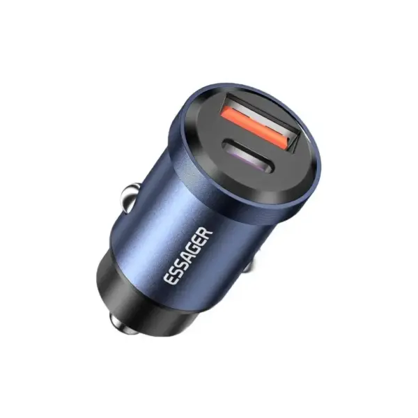 Зарядний пристрій Essager 1xUSB-C 45W + 1xUSB blue (ECCAC45-TL03-Z)