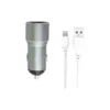Зарядний пристрій XO 1xUSB + cable USB to Lightning TZ09 gray (6920680873517)