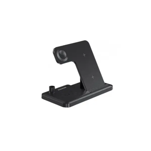 Зарядний пристрій Essager 4-in-1 wireless charger 15W foldable desktop black (EWXZM-JC01-Z)