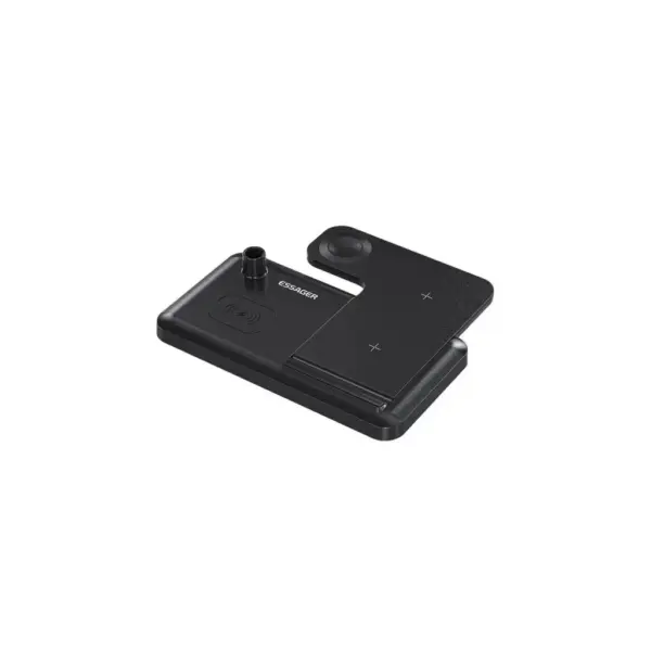 Зарядний пристрій Essager 4-in-1 wireless charger 15W foldable desktop black (EWXZM-JC01-Z)