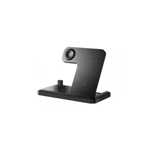Зарядний пристрій Essager 4-in-1 wireless charger 15W foldable desktop black (EWXZM-JC01-Z)