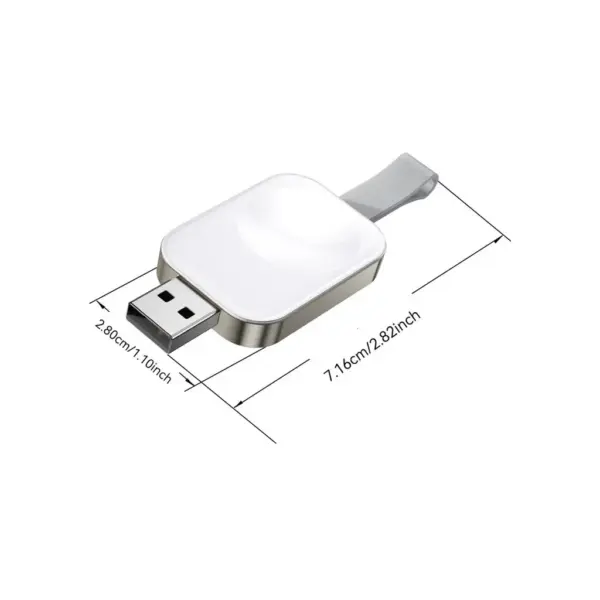 Зарядний пристрій Essager Wireless charger for smart watch USB white (EWXA-YB02-Z)