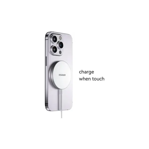 Зарядний пристрій Essager 2-in-1 wireless charger 15W magnetic for phone and earphones (EWXCX-YT02-Z)