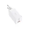 Зарядний пристрій Baseus 2xUSB-C 65W + 1xUSB GaN + cable USB-C to USB-C 100W 1.0m white (CCGP120202)