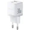 Зарядний пристрій Baseus 1xUSB-C 30W + 1xUSB white (P1011160A213-00)