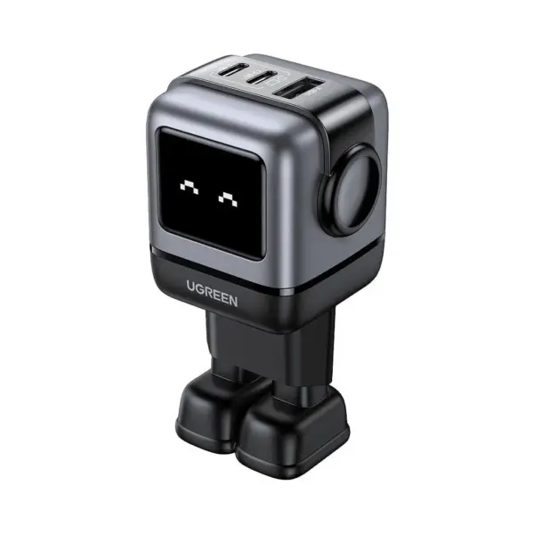 Зарядний пристрій Ugreen 1xUSB + 2xUSB-C 65W GaN CD361 gray (25685B)