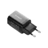 Зарядний пристрій Essager 1xUSB + 1xUSB-C PD30W black (ECTPQS-ZTB01)