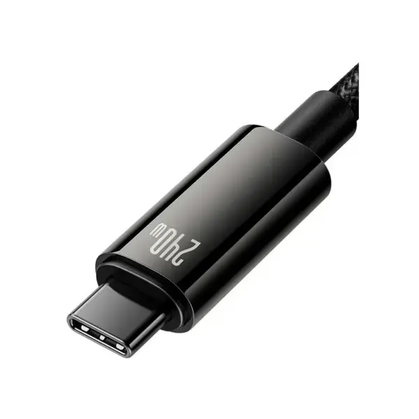 Дата кабель USB-C to USB-C 2.0m 240W Black Baseus (CAWJ040101)