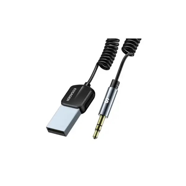 Bluetooth трансмітер Essager Lingfeng Bluetooth 5.0 Aux Adapter Car Wireless Receiver USB (EBT-LF01-P) Bluetooth трансмітер Essager Lingfeng Bluetooth 5.0 Aux Adapter Car Wireless Receiver USB (EBT-LF01-P)