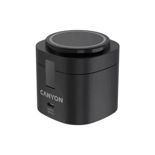 Зарядний пристрій Canyon 4-in-1 wireless charging stand 30W + charger 65W + cable 1.0m black (CNS-WCS405B)