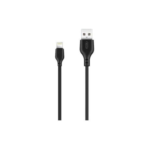 Дата кабель USB 2.0 AM to Lightning 1.0m 2.1A NB103 black XO (6920680862702)