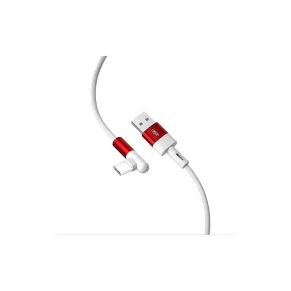 Дата кабель USB 2.0 AM to USB-C 1.0m 90° corner NB152 white XO (6920680872503)