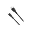 Дата кабель USB 2.0 AM to Lightning 1.0m 6A NB185 black XO (6920680879236)