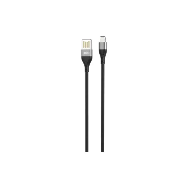 Дата кабель USB 2.0 AM to Lightning 1.0m 2.4A double-sided NB188 gray XO (6920680879694)