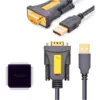 Кабель для передачі даних USB to COM M 2.0m DB9 RS-232 CR104 black Ugreen (20222)