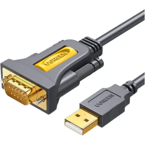 Кабель для передачі даних USB to COM M 3.0m DB9 RS-232 CR104 black Ugreen (20223)