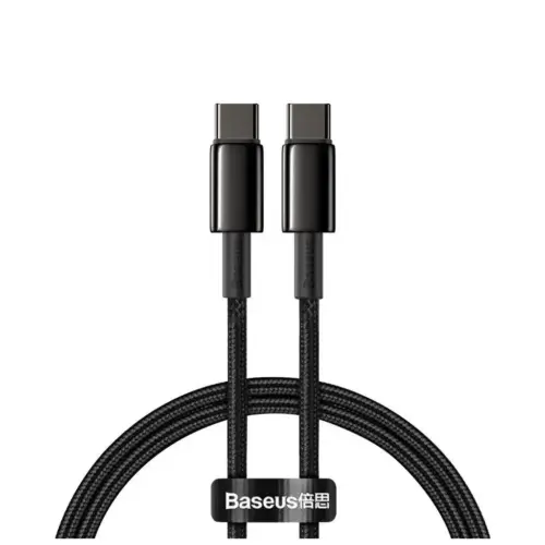 Дата кабель USB-C to USB-C 1.0m 100W black Baseus (CATWJ-01)