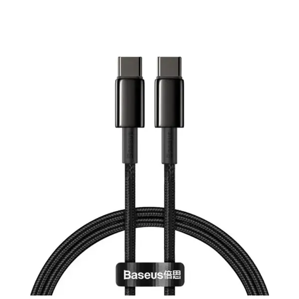 Дата кабель USB-C to USB-C 1.0m 100W black Baseus (CATWJ-01)
