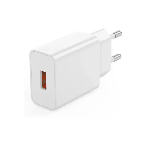 Зарядний пристрій XO USB-A QC18W White (L127.white)