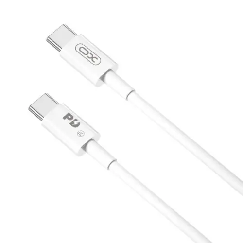 Дата кабель USB-C to USB-C 2.0m 100W white XO (CB-Q100-2CC)