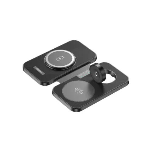 Зарядний пристрій Choetech Wireless magnetic 3-in-1 15W black (T616-F)
