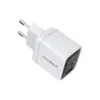 Зарядний пристрій Choetech 1xUSB + 1xUSB-C PD35W with display white (PD6052-EU-WH)