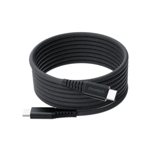 Дата кабель USB-C to USB-C 1.2m 240W magnetic black Choetech (XCC-1051-BK) Дата кабель USB-C to USB-C 1.2m 240W magnetic black Choetech (XCC-1051-BK)