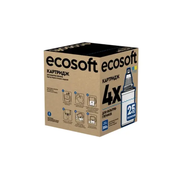 Картридж для фільтра глечика Ecosoft Бар''єр 4шт (CRVK4BARECO)