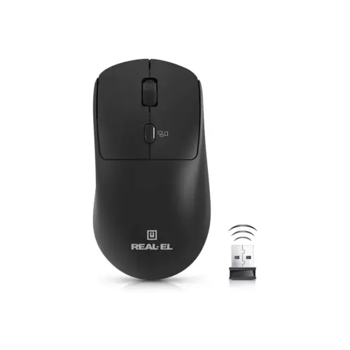 Мишка REAL-EL RM-317W Wireless Black (EL123200052)