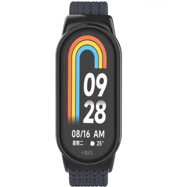 Ремінець до фітнес браслета Armorstandart Braided Solo Loop для Xiaomi Smart Band 10/9/8 Charcoal (ARM86881)