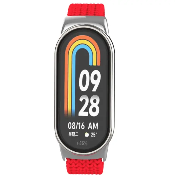 Ремінець до фітнес браслета Armorstandart Braided Solo Loop для Xiaomi Smart Band 10/9/8 Red (ARM86884)
