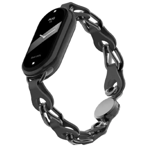 Ремінець до фітнес браслета Armorstandart Chain Wristband для Xiaomi Smart Band 10/9/8 Black (ARM86887)