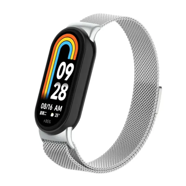 Ремінець до фітнес браслета Armorstandart Milanese Magnetic для Xiaomi Smart Band 10/9/8 Silver (ARM86892)