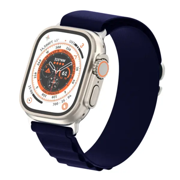 Ремінець до смарт-годинника Armorstandart Alpina Band для Apple Watch 49/46/45/44/42 (Series 1-3) Dark Blue (ARM74200)