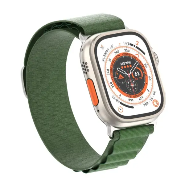 Ремінець до смарт-годинника Armorstandart Alpina Band для Apple Watch 49/46/45/44/42 (Series 1-3) Green (ARM64981)