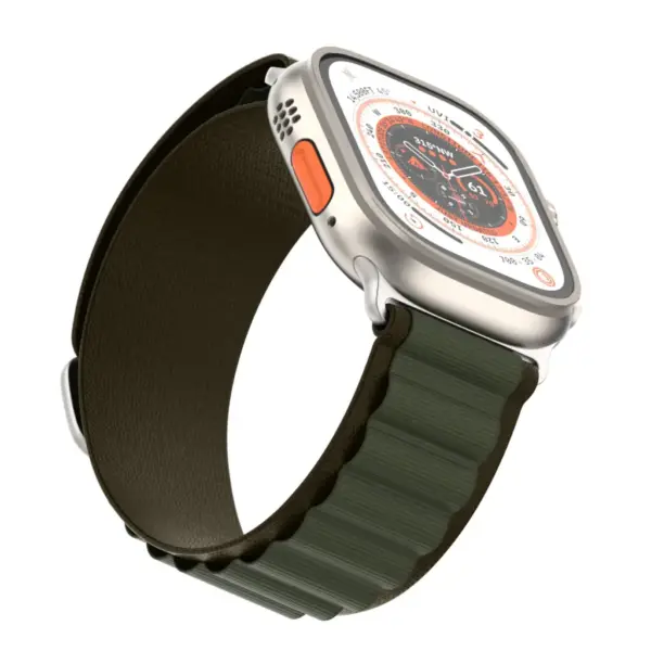 Ремінець до смарт-годинника Armorstandart Alpina Band для Apple Watch 49/46/45/44/42 (Series 1-3) Olive (ARM81045)