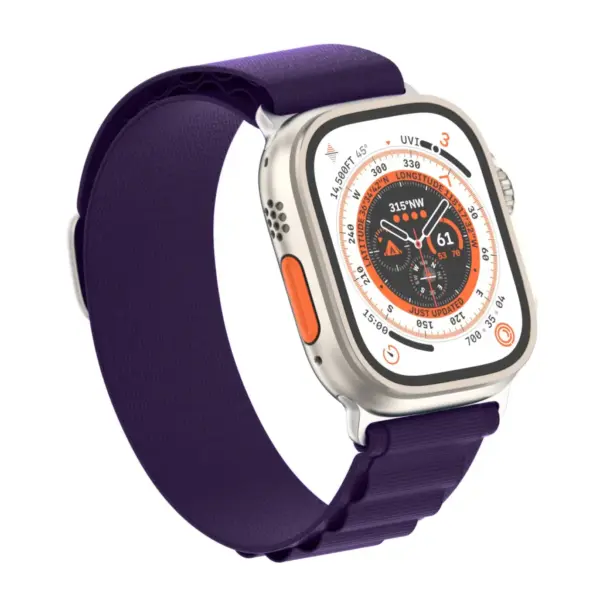 Ремінець до смарт-годинника Armorstandart Alpina Band для Apple Watch 49/46/45/44/42 (Series 1-3) Purple (ARM74199)