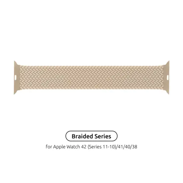 Ремінець до смарт-годинника Armorstandart Braided Solo Loop для Apple Watch 42 (Series 11-10)/41/40/38 Beige Size 2 (120 mm) (ARM64891)