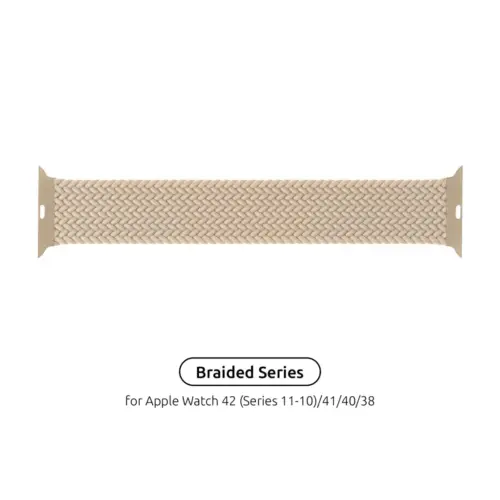 Ремінець до смарт-годинника Armorstandart Braided Solo Loop для Apple Watch 42 (Series 11-10)/41/40/38 Beige Size 4 (132 mm) (ARM64892)