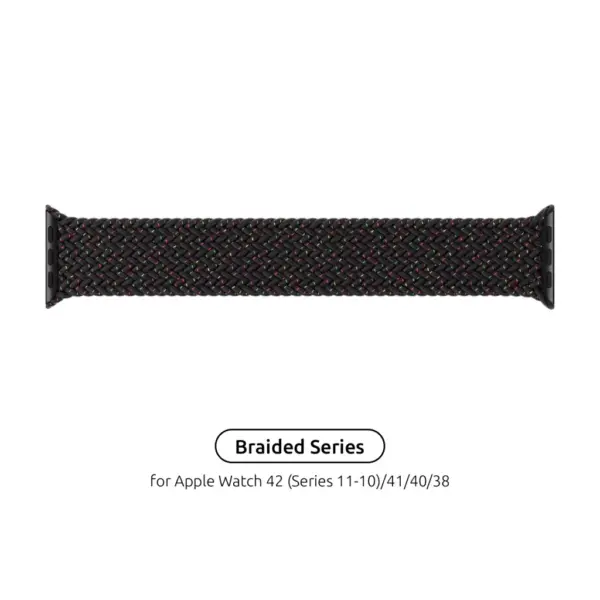 Ремінець до смарт-годинника Armorstandart Braided Solo Loop для Apple Watch 42 (Series 11-10)/41/40/38 Black Unity Size 6 (144 mm) (ARM64896)