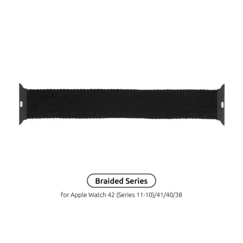 Ремінець до смарт-годинника Armorstandart Braided Solo Loop для Apple Watch 42 (Series 11-10)/41/40/38 Charcoal Size 2 (120 mm) (ARM58060)