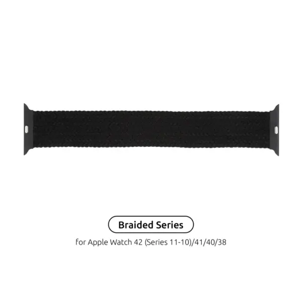 Ремінець до смарт-годинника Armorstandart Braided Solo Loop для Apple Watch 42 (Series 11-10)/41/40/38 Charcoal Size 6 (144 mm) (ARM58062)