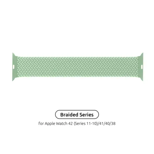 Ремінець до смарт-годинника Armorstandart Braided Solo Loop для Apple Watch 42 (Series 11-10)/41/40/38 Mint Size 4 (132 mm) (ARM64901)
