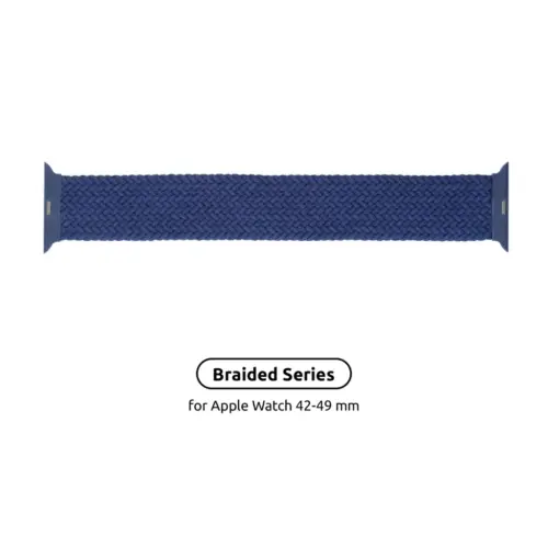 Ремінець до смарт-годинника Armorstandart Braided Solo Loop для Apple Watch 49/46/45/44/42 (Series 1-3) Atlantic Blue Size 10 (172 mm) (ARM58080)