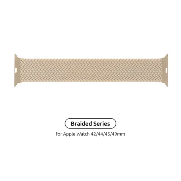 Ремінець до смарт-годинника Armorstandart Braided Solo Loop для Apple Watch 49/46/45/44/42 (Series 1-3) Beige Size 6 (148 mm) (ARM64904)